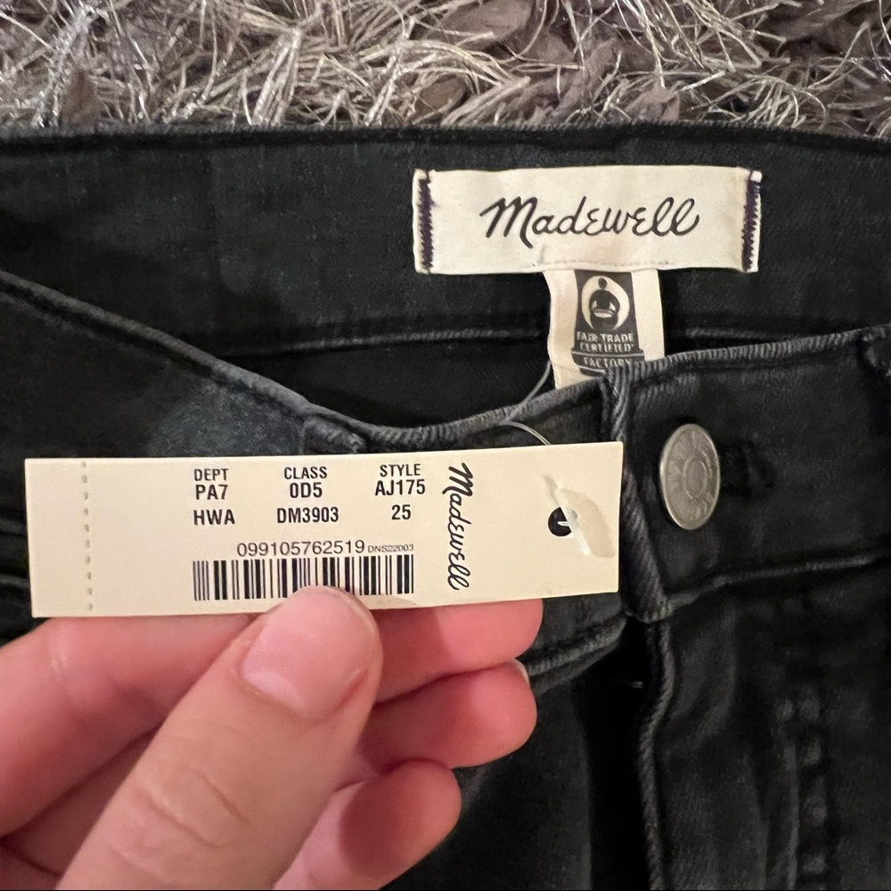 Madewell 10' high rise Skinny crop Jeans heartland wash size 25 DR - Picture 5 of 7
